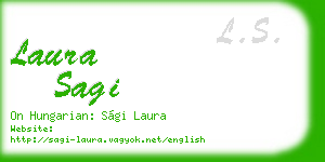 laura sagi business card